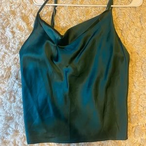 Woman’s royal green tank top. size small. never worn